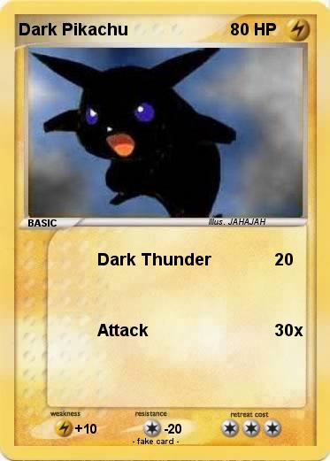 Pokemon Dark Pikachu