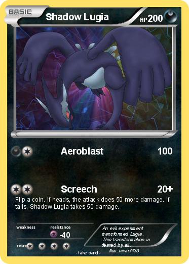 Pokemon Shadow Lugia