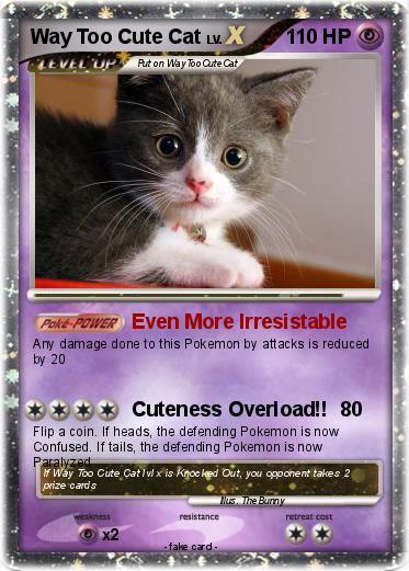 Pokemon Way Too Cute Cat