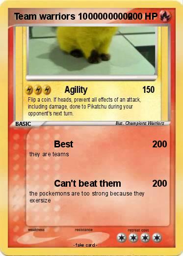 Pokemon Team warriors 10000000000
