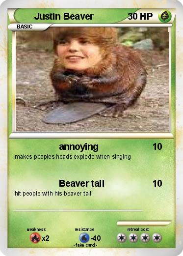 Pokemon Justin Beaver