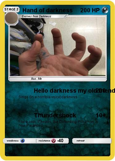 Pokemon Hand of darkness
