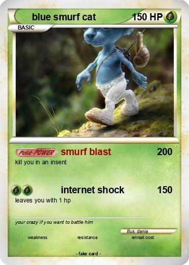 Pokemon blue smurf cat