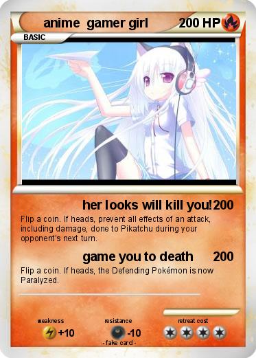 Pokemon anime  gamer girl