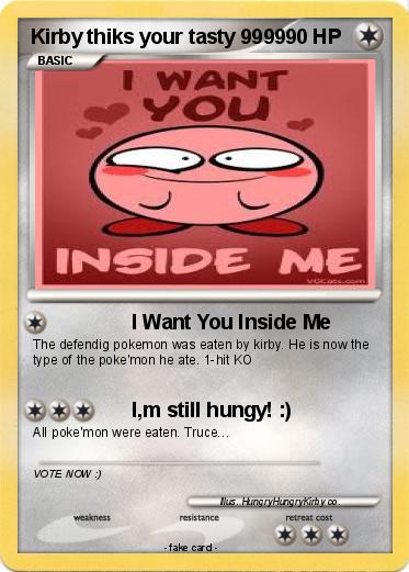 Pokemon Kirby thiks your tasty 9999