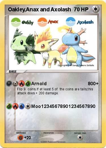 Pokemon Oakley,Anax and Axolash