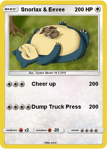 Pokemon Snorlax & Eevee