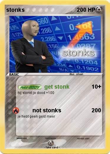 Pokemon stonks