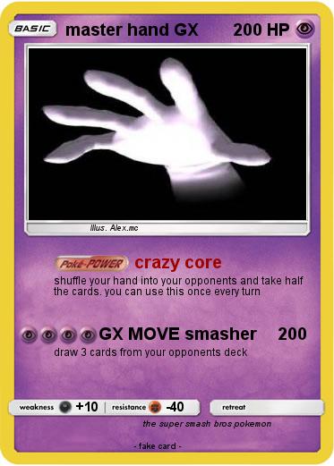 Pokemon master hand GX