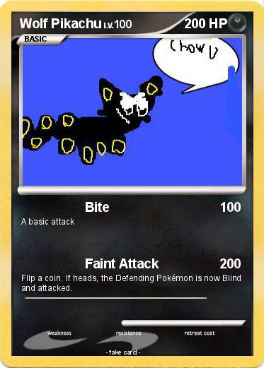 Pokemon Wolf Pikachu