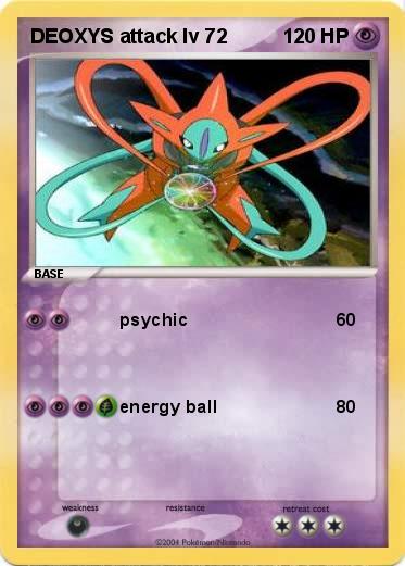 Pokemon DEOXYS attack lv 72