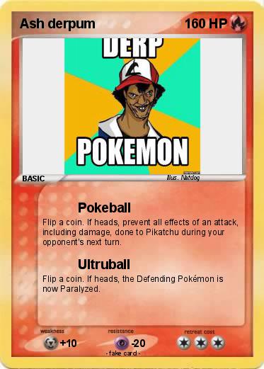 Pokemon Ash derpum