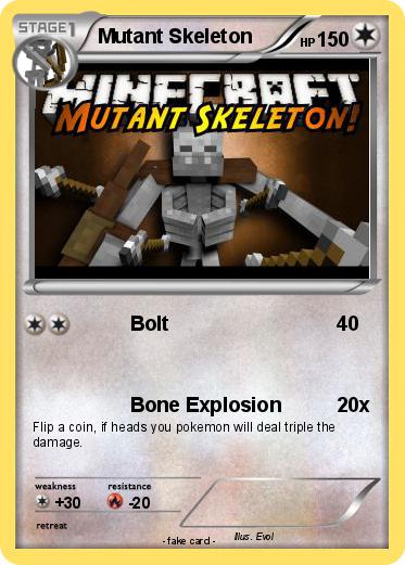 Pokemon Mutant Skeleton