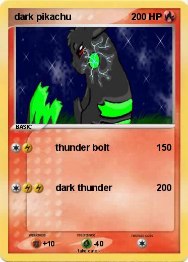 Pokemon dark pikachu