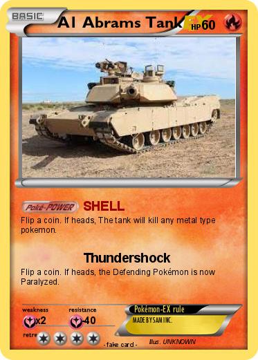 Pokemon A1 Abrams Tank