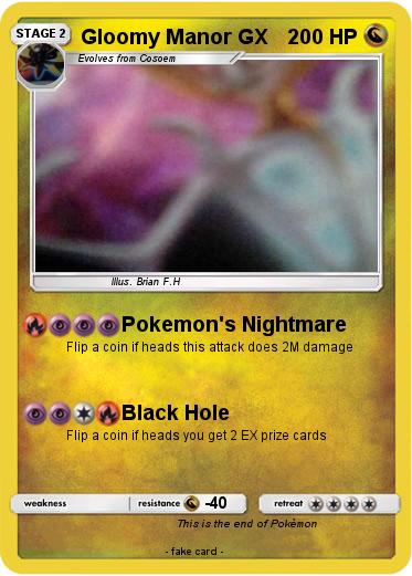 Pokemon Gloomy Manor GX