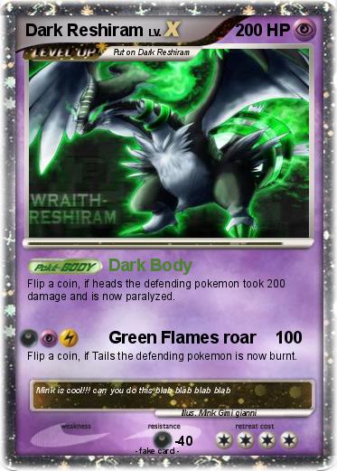 Pokemon Dark Reshiram