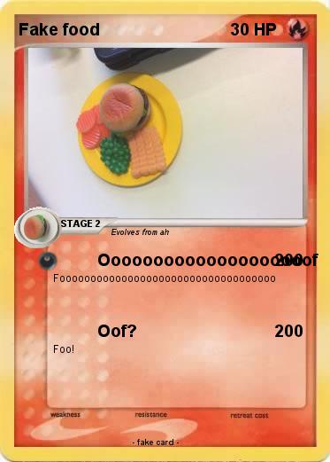 Pokemon Fake food