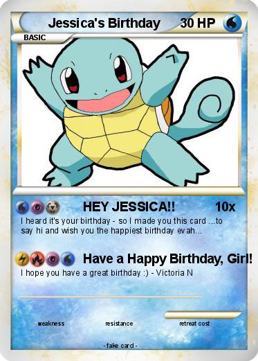 Pokemon Jessica's Birthday