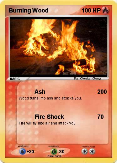 Pokemon Burning Wood