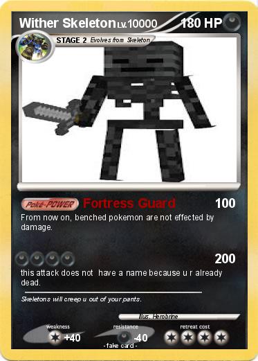 Pokemon Wither Skeleton