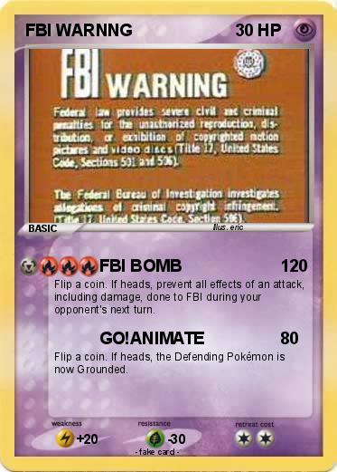 Pokemon FBI WARNNG