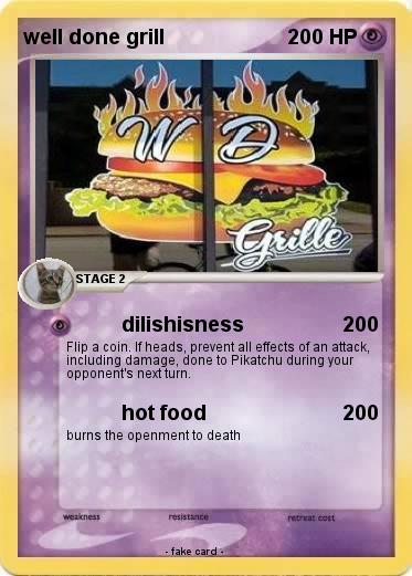 Pokemon well done grill
