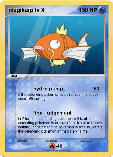 Pokemon magikarp lv X