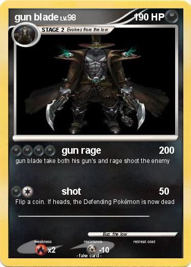 Pokemon gun blade