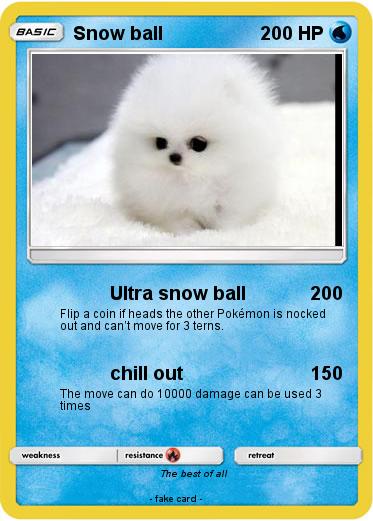 Pokemon Snow ball