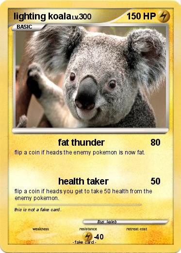 Pokemon lighting koala