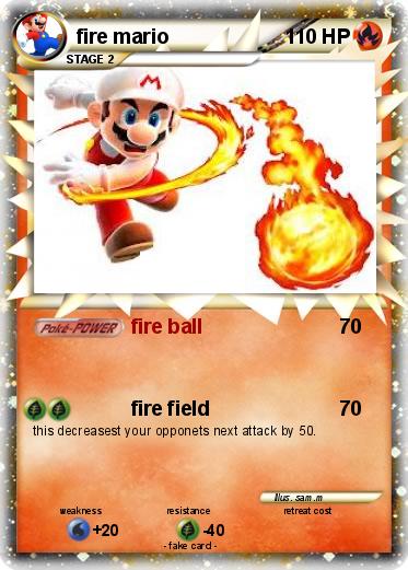 Pokemon fire mario