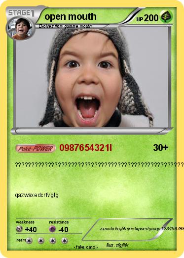 Pokemon open mouth