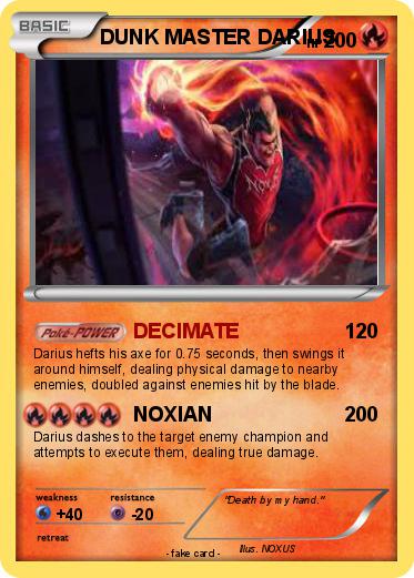 Pokemon DUNK MASTER DARIUS