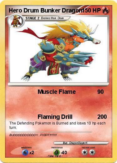Pokemon Hero Drum Bunker Dragon