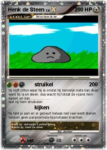 Pokemon Henk de Steen