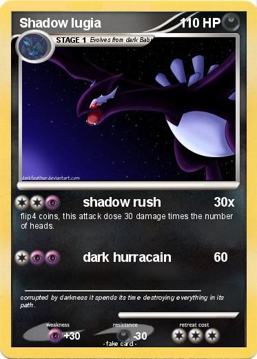 Pokemon Shadow lugia