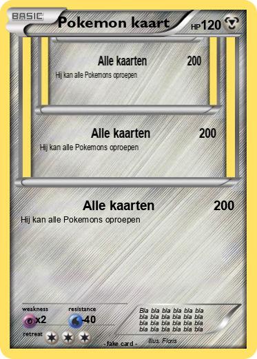 Pokemon Pokemon kaart