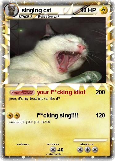 Pokemon singing cat