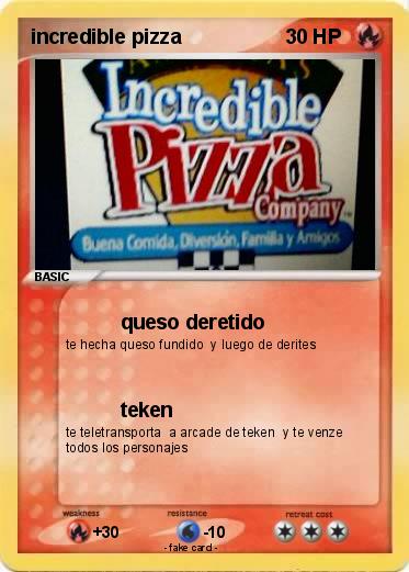 Pokemon incredible pizza