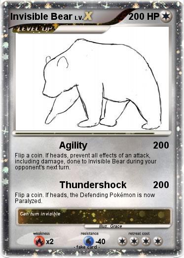 Pokemon Invisible Bear