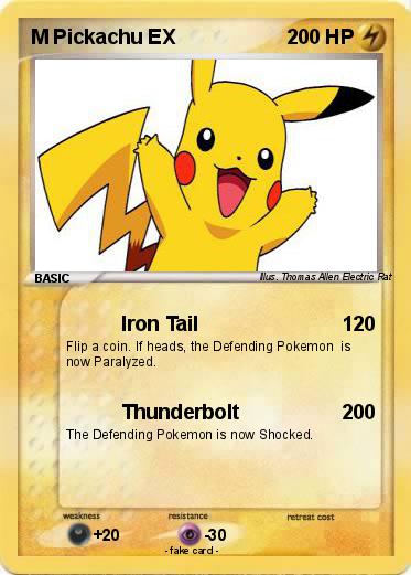 Pokemon M Pickachu EX