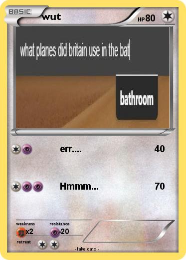 Pokemon wut