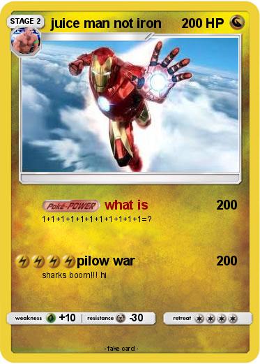 Pokemon juice man not iron