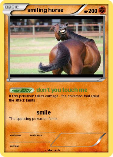 Pokemon smiling horse