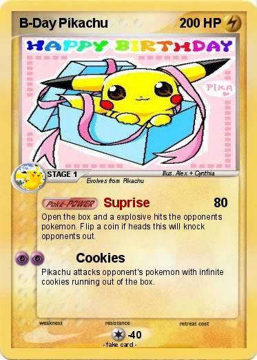 Pokemon B-Day Pikachu
