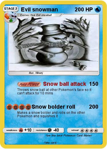 Pokemon Evil snowman