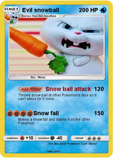 Pokemon Evil snowball