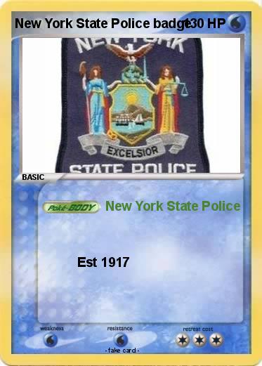 Pokemon New York State Police badge