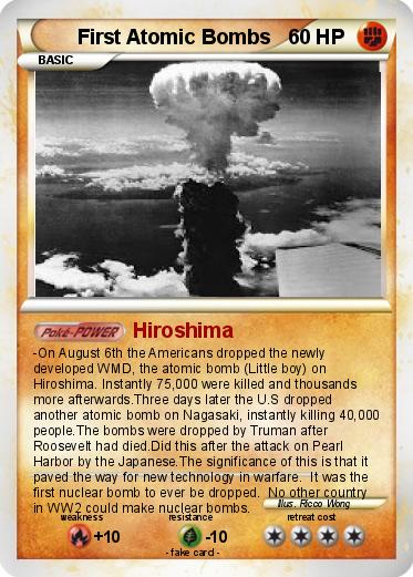 Pokemon First Atomic Bombs
